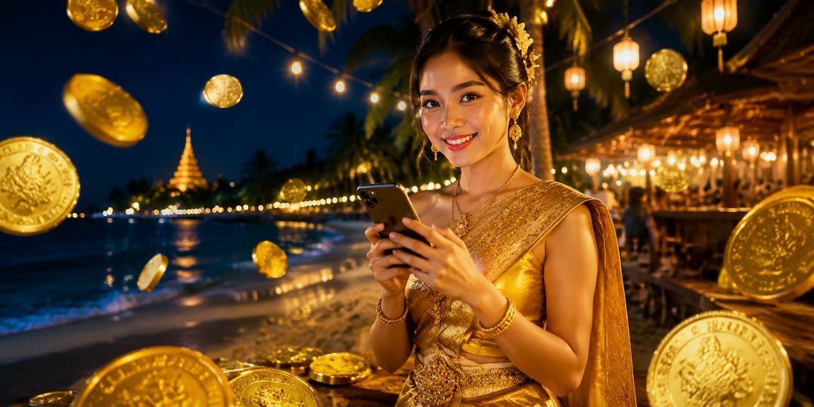 kyat02 ၏ မိုဘိုင်းကာစီနို၊ နဂါးပလီကမ်းခြေတွင် ဖုန်းဖြင့် တိုက်ရိုက်ဂိမ်းကစားခြင်း